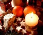 Χριστούγεννα αναμμένο κερί